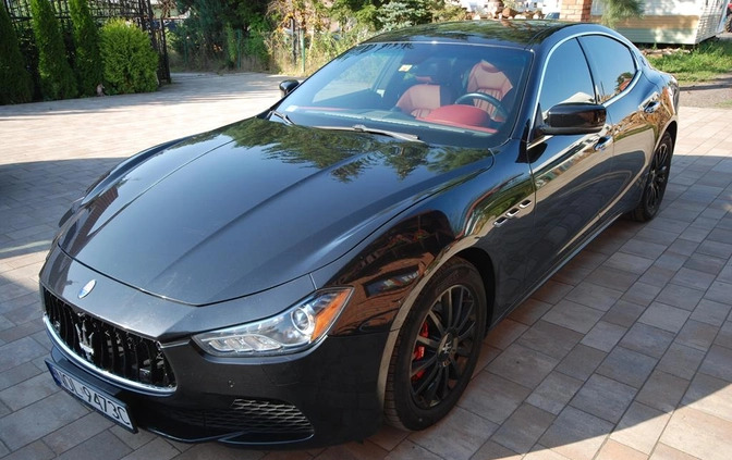 samochody osobowe Maserati Ghibli cena 115497 przebieg: 78000, rok produkcji 2015 z Tarnogród